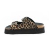 D.Franklin Vibe Sandals Buckle Platform Leo DFSH414003-48 Λεοπάρ